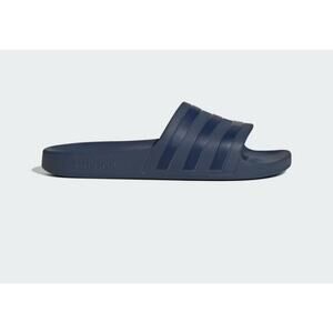 NWB Adidas Adilette Aqua Slides Sandals Men’s 9 Women’s 10 Dark Blue Comfort